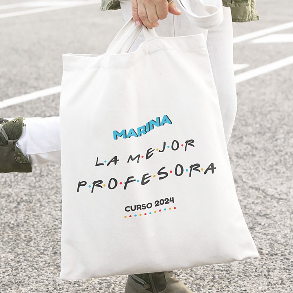 Tote Bag Letras Friends con Texto personalizada