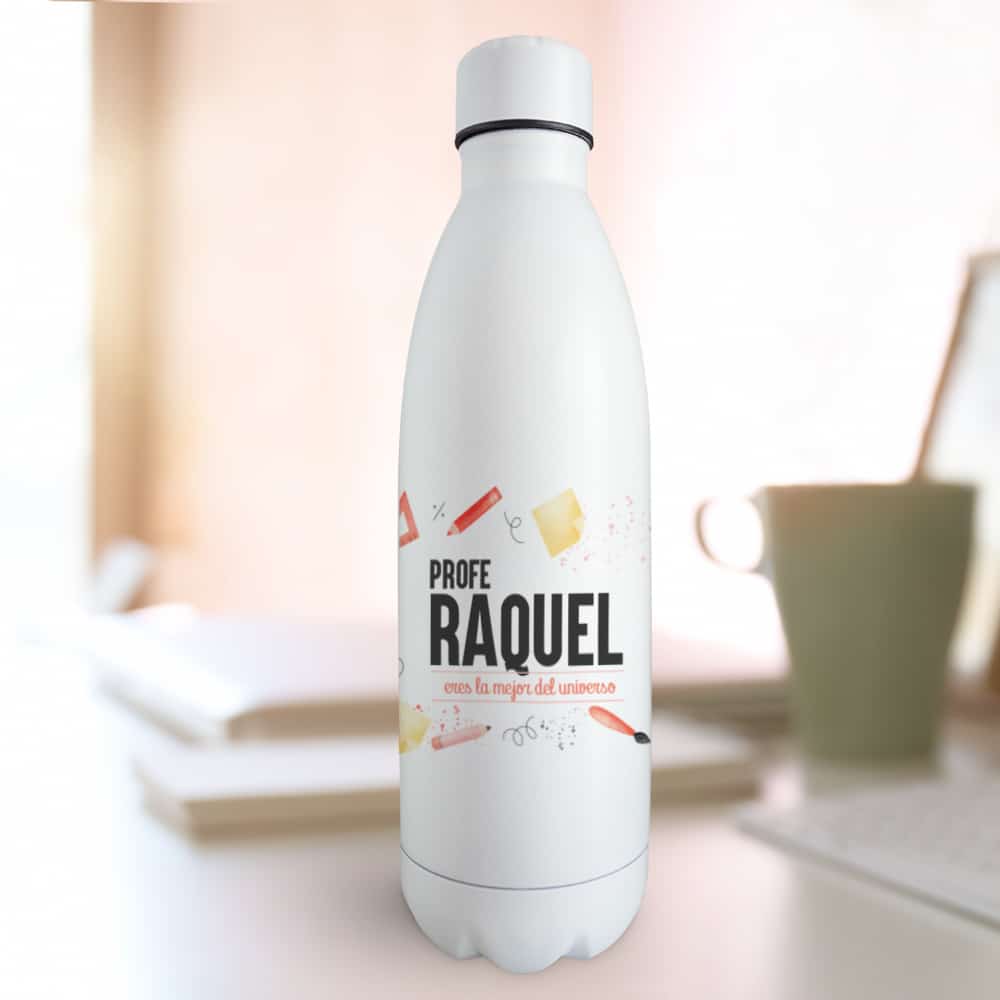 Botella Materiales con Texto personalizada