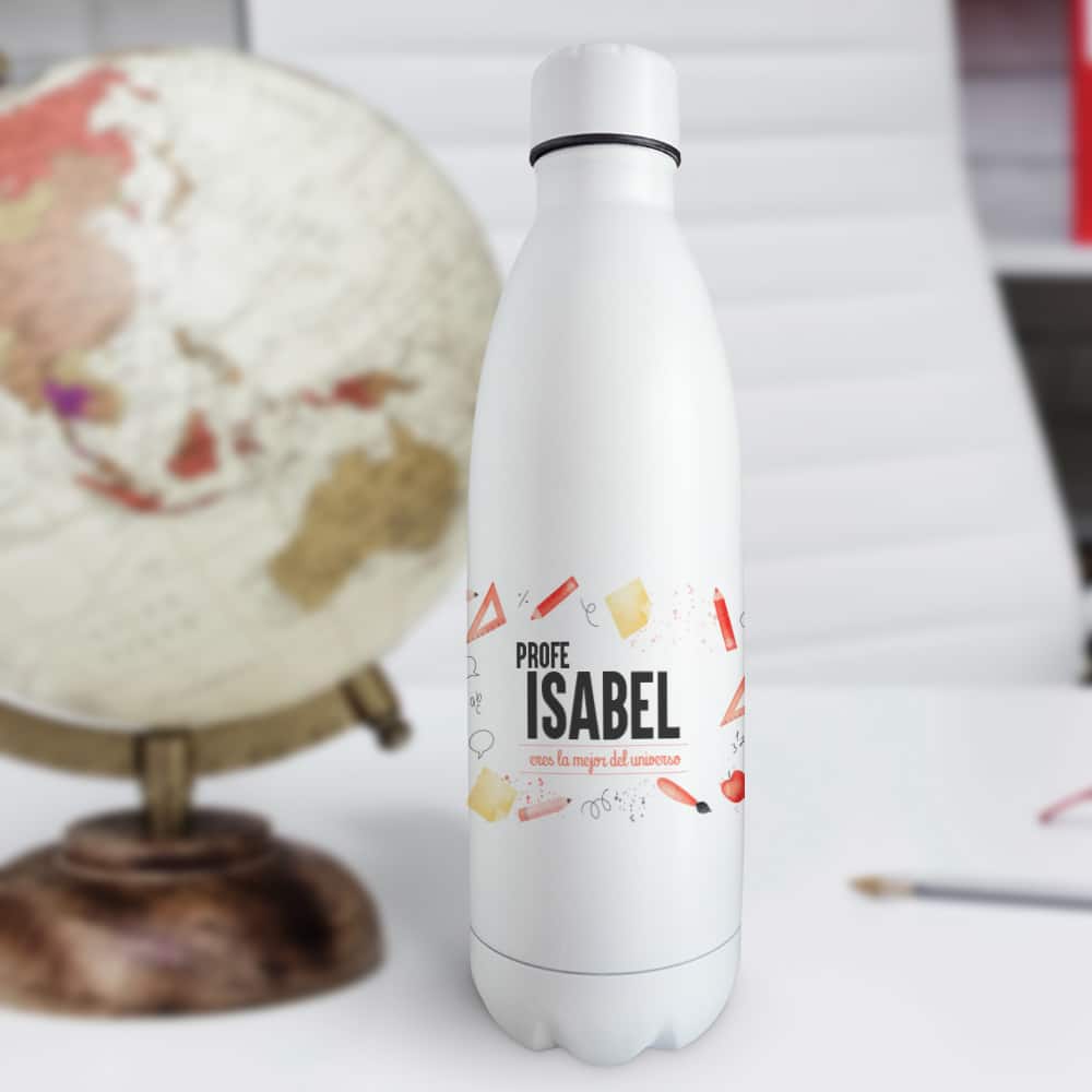 Botella Materiales con Texto personalizada