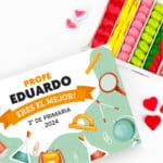 Miniatura de Caja de Dulces Material Escolar con Nombre y Texto personalizada