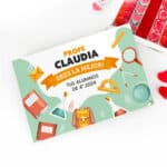 Miniatura de Caja de Dulces Material Escolar con Nombre y Texto personalizada