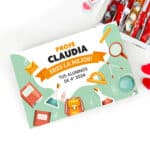 Miniatura de Caja de Dulces Material Escolar con Nombre y Texto personalizada