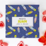 Miniatura de Caja de Dulces Pequeña Lápices Print con Nombre y Texto personalizada