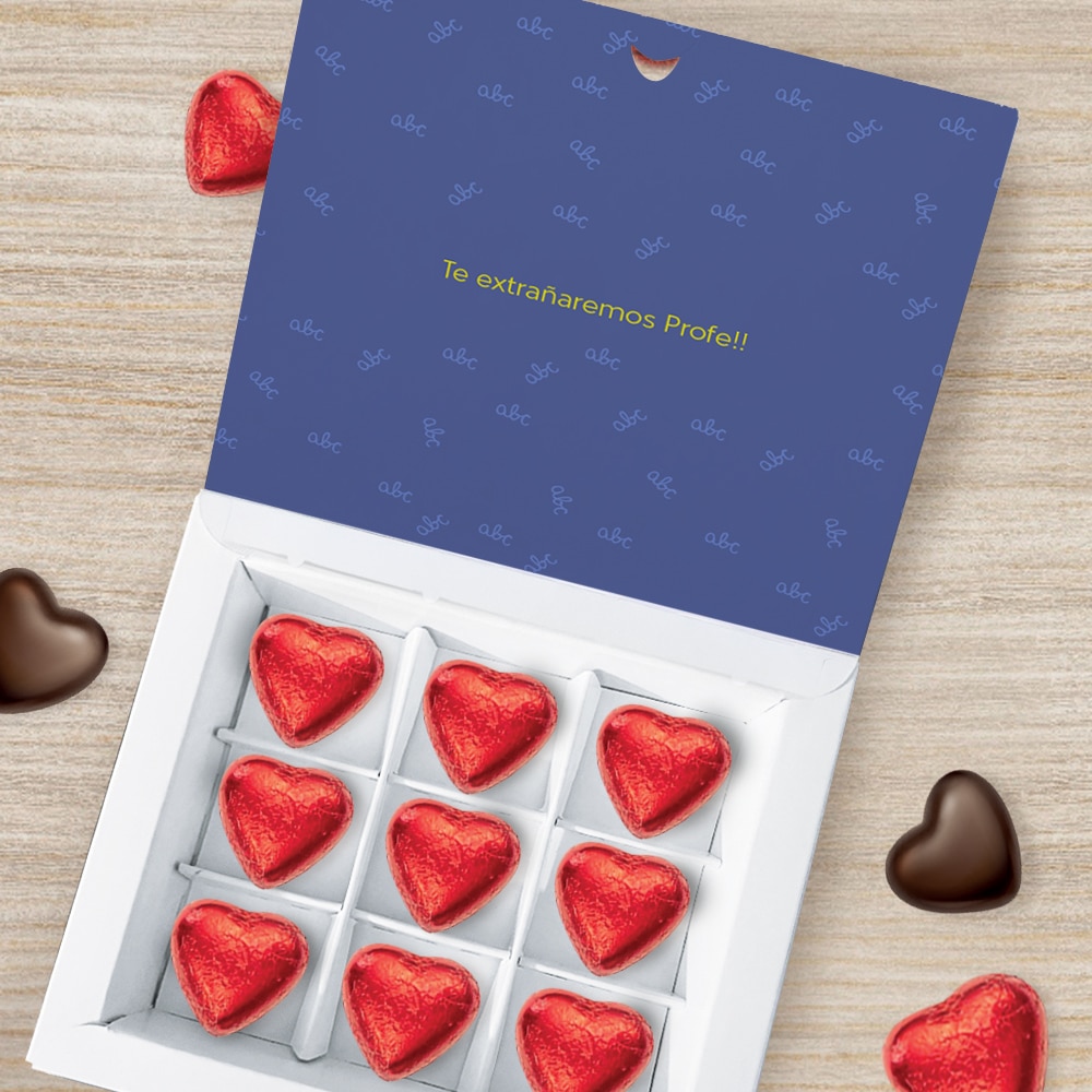 Caja de Dulces Pequeña Lápices Print con Nombre y Texto personalizada