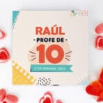 Miniatura de Caja de Dulces Pequeña Profe de 10 con Nombre y Texto personalizada