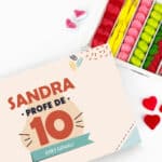 Miniatura de Caja de Dulces Profe de 10 con Nombre y Texto personalizada