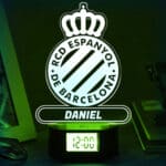 Miniatura de Reloj Despertador con Luz Escudo Español personalizado