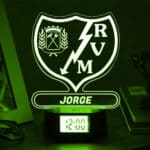 Miniatura de Reloj Despertador con Luz Escudo Rayo Vallecano personalizado