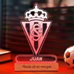 Miniatura de Lámpara Escudo Sporting de Gijón personalizada