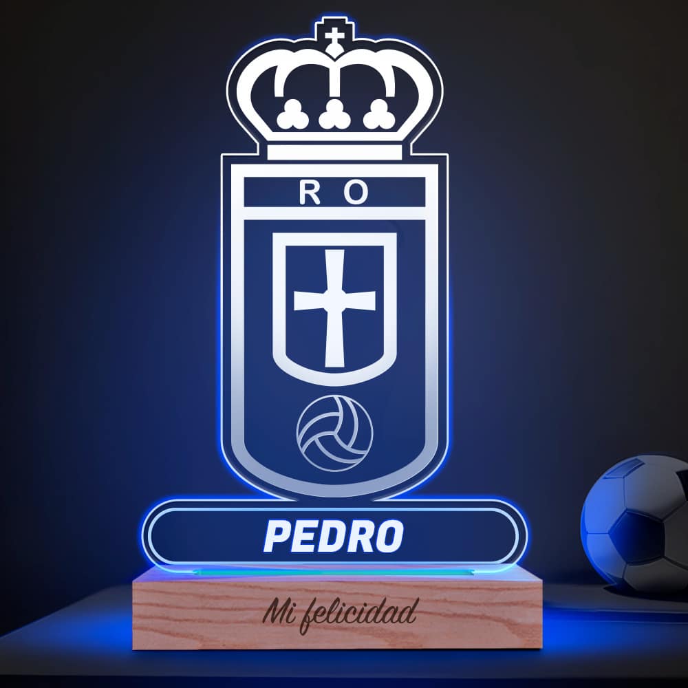 Lámpara Escudo Oviedo personalizada