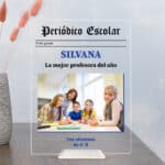 Miniatura de Placa Periódico Escolar con Foto y Texto personalizada