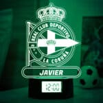 Miniatura de Reloj Despertador con Luz Escudo Coruña personalizado