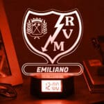 Miniatura de Reloj Despertador con Luz Escudo Rayo Vallecano personalizado