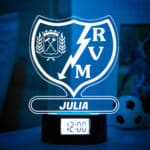 Miniatura de Reloj Despertador con Luz Escudo Rayo Vallecano personalizado