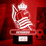 Miniatura de Reloj Despertador con Luz Escudo Real Sociedad personalizado