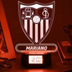 Miniatura de Reloj Despertador con Luz Escudo Sevilla personalizado