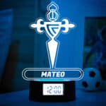 Miniatura de Reloj Despertador con Luz Escudo Celta Vigo personalizado