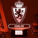 Miniatura de Reloj Despertador con Luz Escudo Zaragoza personalizado