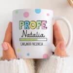 Miniatura de Taza Cargando Paciencia con Nombre personalizada