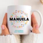 Miniatura de Taza Letras de Colores con Nombre y Texto personalizada