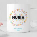 Miniatura de Taza Letras de Colores con Nombre y Texto personalizada