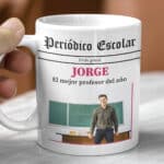 Miniatura de Taza Periódico Escolar con Foto y Texto personalizada