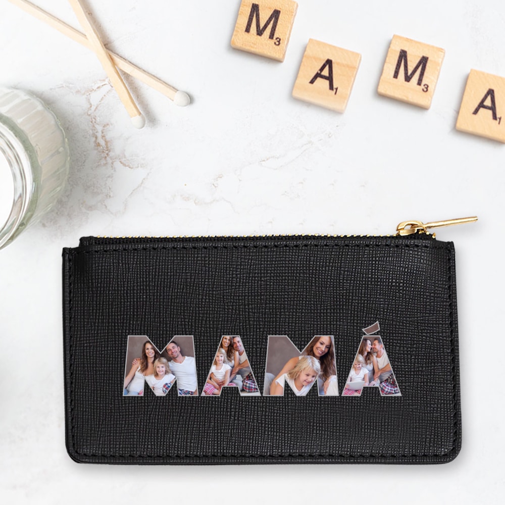 Cartera Mamá con Fotos en Letras personalizada