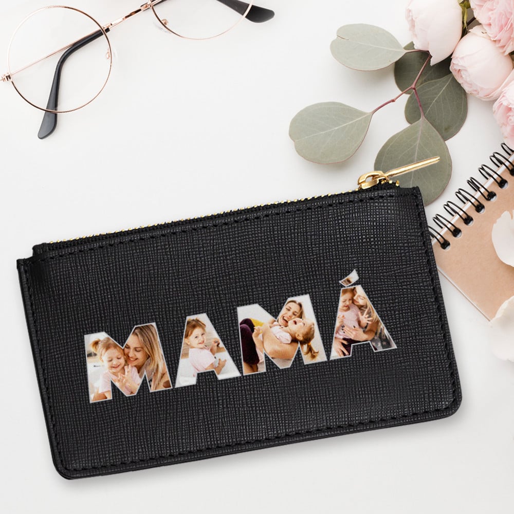 Cartera Mamá con Fotos en Letras personalizada