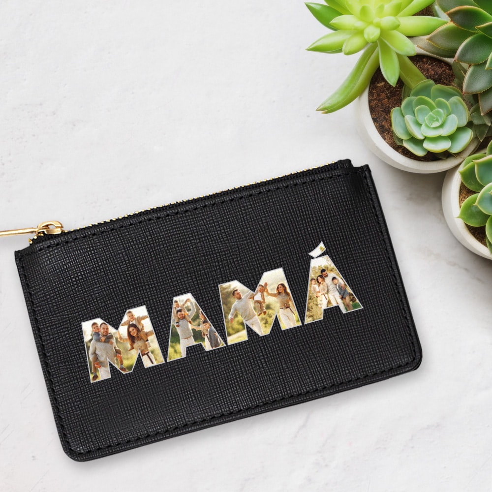 Cartera Mamá con Fotos en Letras personalizada