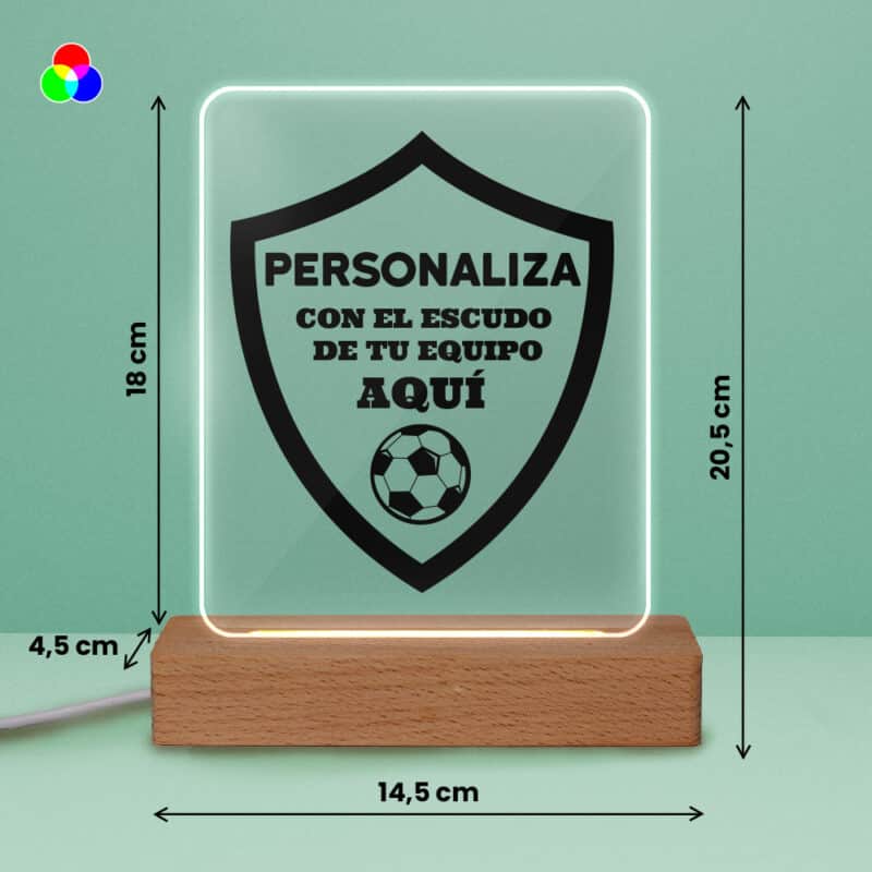 Lámpara con tu Escudo personalizada