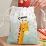 Miniatura de Bolsita para Merienda Infantil Animales de Colores personalizada