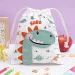 Miniatura de Bolsita para Merienda Infantil Animales de Colores personalizada