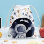 Miniatura de Bolsita para Merienda Infantil Astronauta en Espacio personalizada