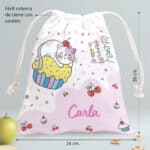 Miniatura de Bolsita para Merienda Infantil Gatitos personalizada