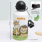 Miniatura de Botella Infantil Animales Selva personalizada