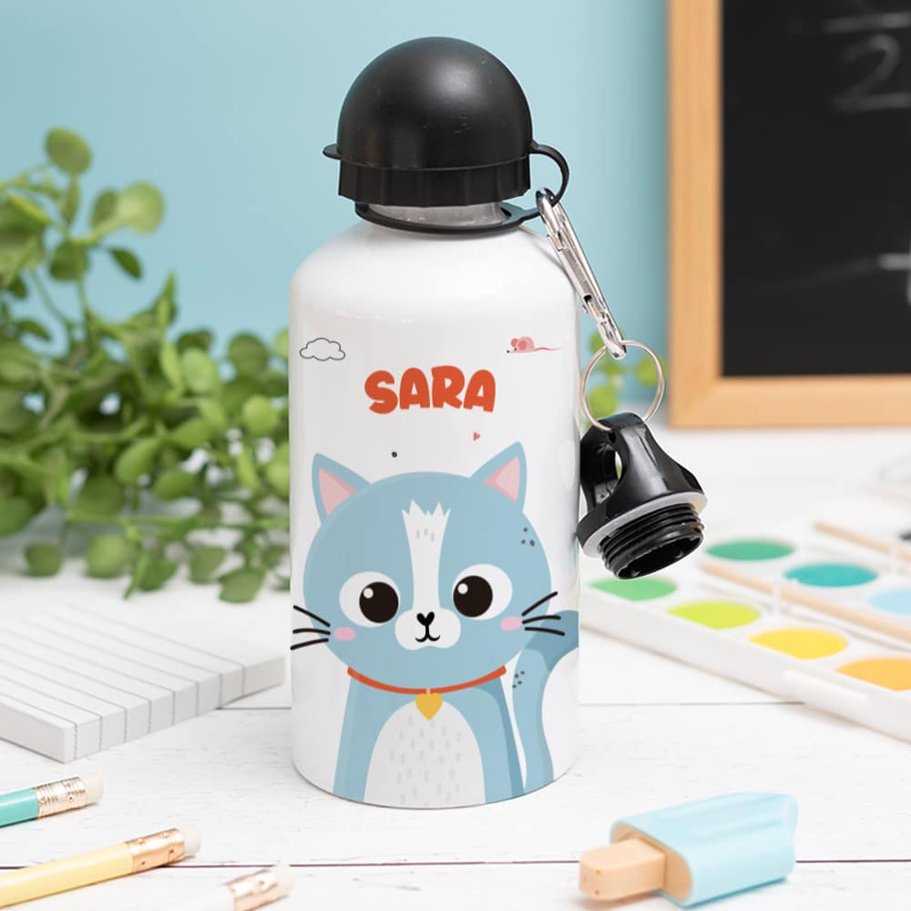 Botella Infantil Animales de Colores personalizada