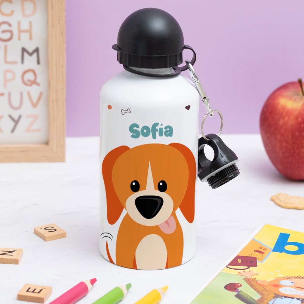 Botella Infantil Animales de Colores personalizada