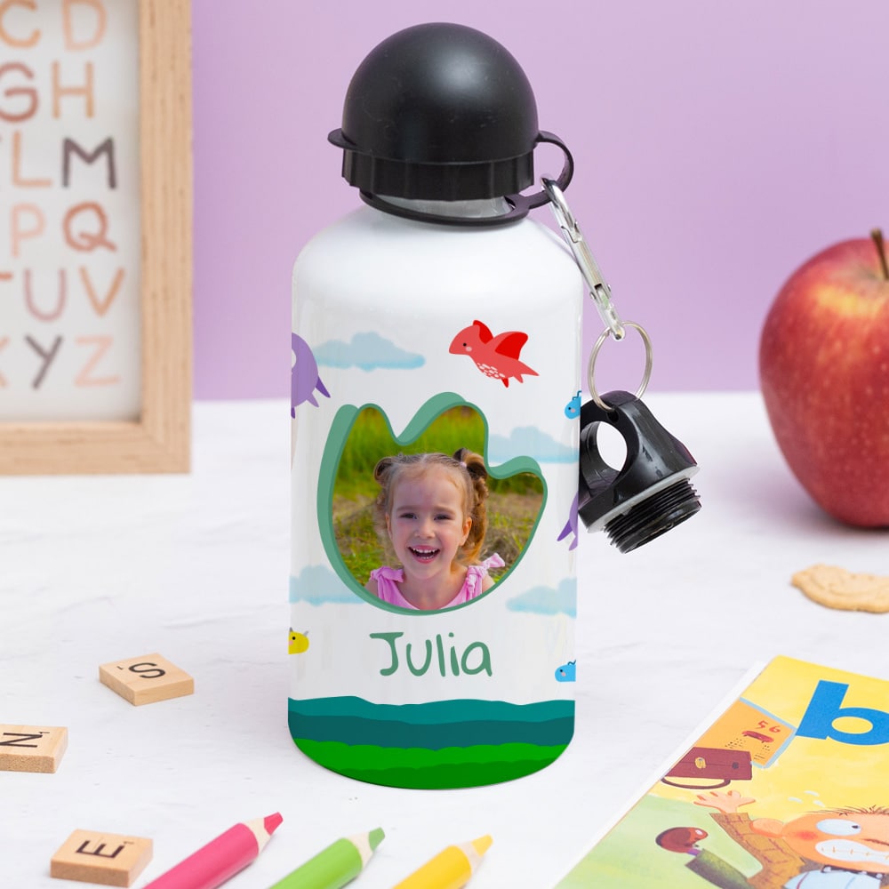 Botella Infantil Dinosaurios personalizada