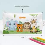 Miniatura de Estuche Infantil Animales Selva personalizado