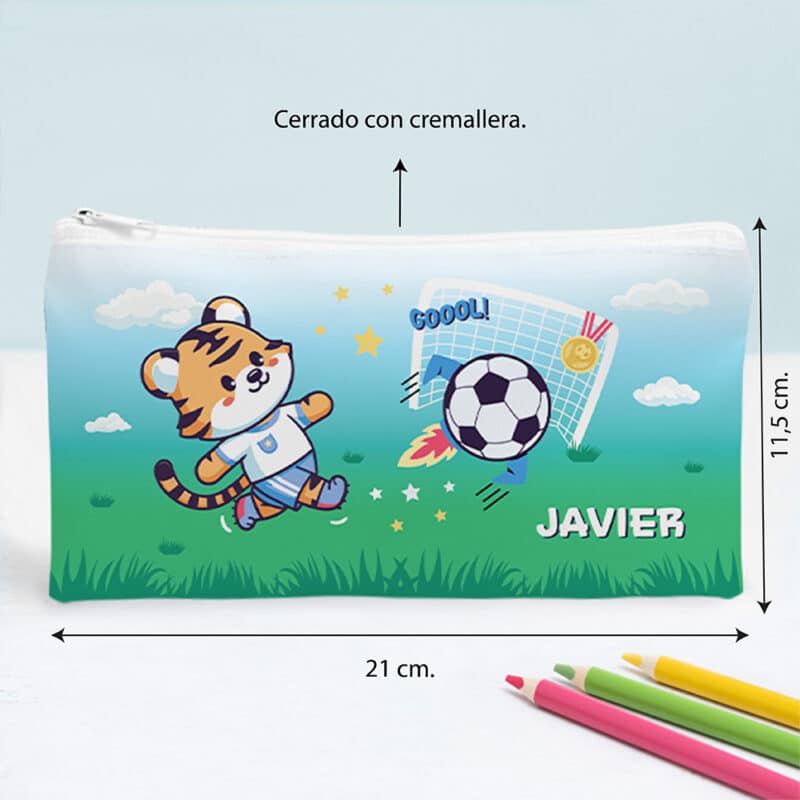 Estuche Infantil Fútbol personalizado