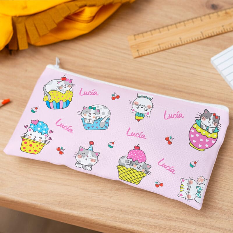 Estuche Infantil Gatitos personalizado