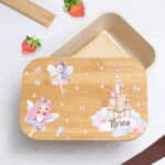 Miniatura de Fiambrera con Tapa de Madera Infantil Hadas personalizada