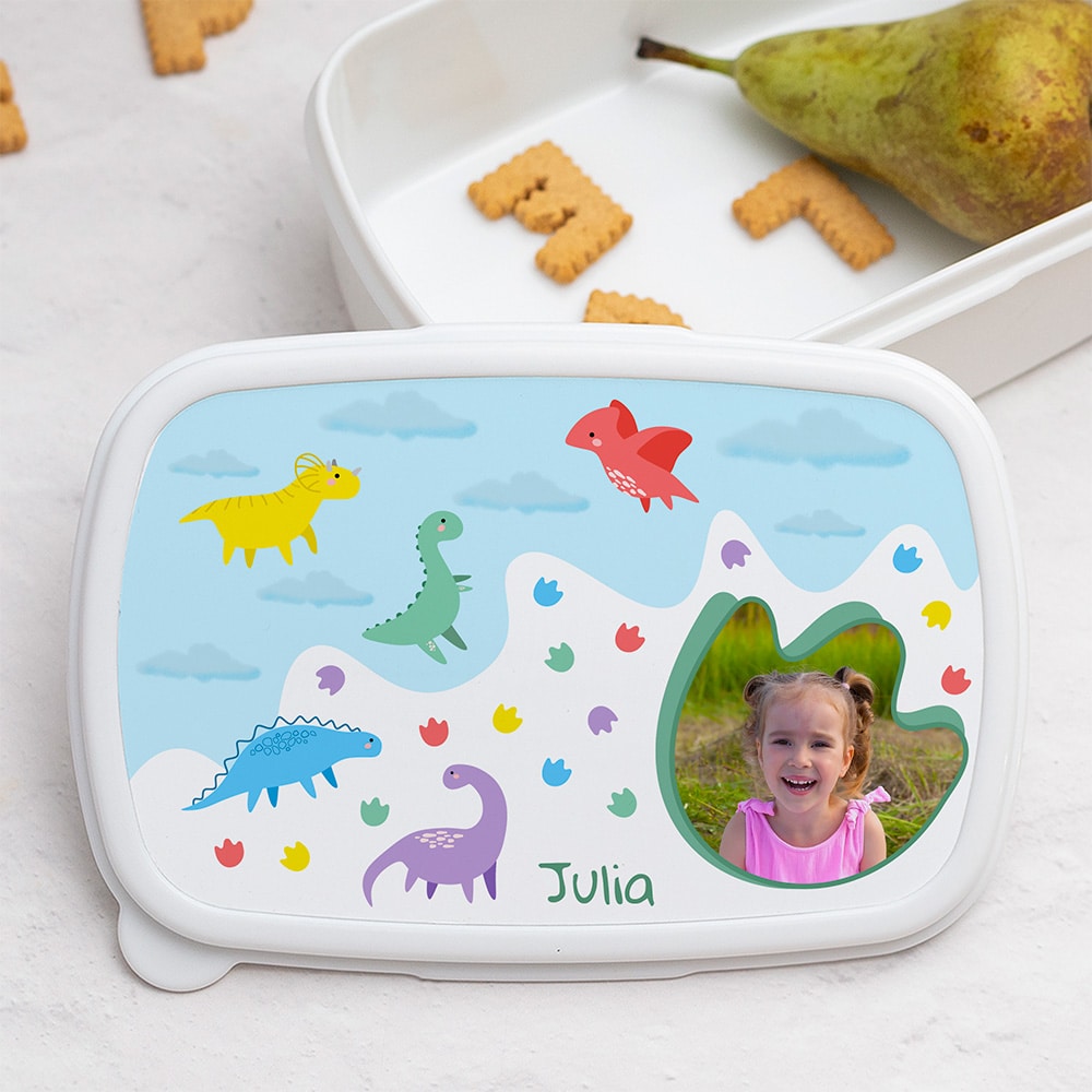 Fiambrera Infantil Dinosaurios personalizada