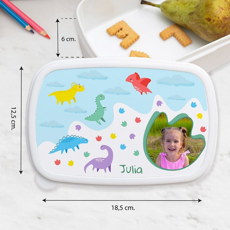 Fiambrera Infantil Dinosaurios personalizada