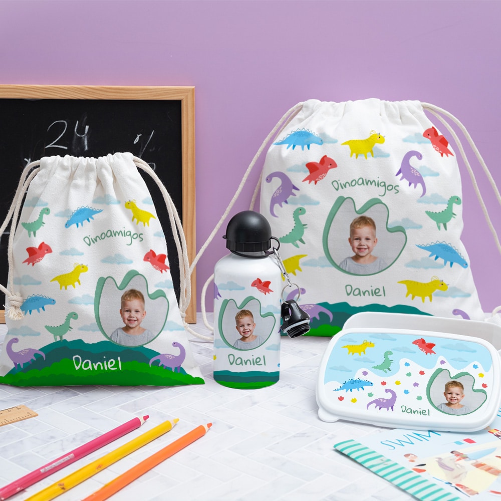 Fiambrera Infantil Dinosaurios personalizada