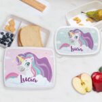 Miniatura de Fiambrera Infantil Unicornios Coloridos personalizada