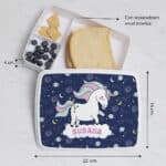 Miniatura de Fiambrera Infantil Unicornios Coloridos personalizada