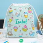 Miniatura de Mochila Saco Infantil Gatitos personalizada