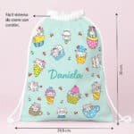 Miniatura de Mochila Saco Infantil Gatitos personalizada