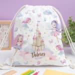 Miniatura de Mochila Saco Infantil Hadas personalizada